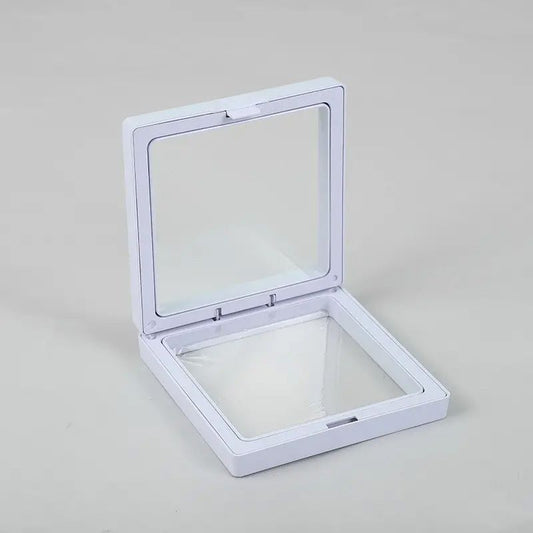 Large 3D Floating Frame Display 11x11cm - White