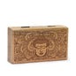 Medium Square Box 17x10x4.2cm - Buddha Face Black Engraved
