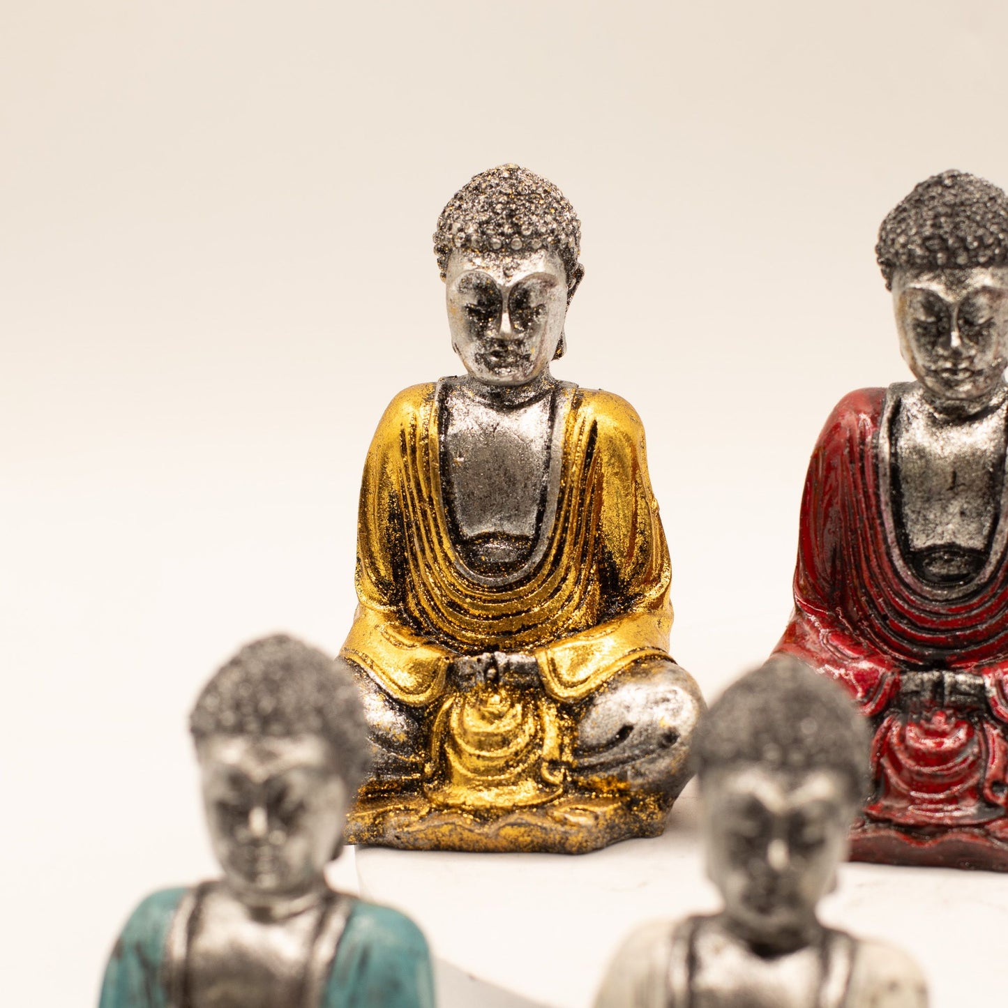 Silver Mini Buddha (Assorted Colours)