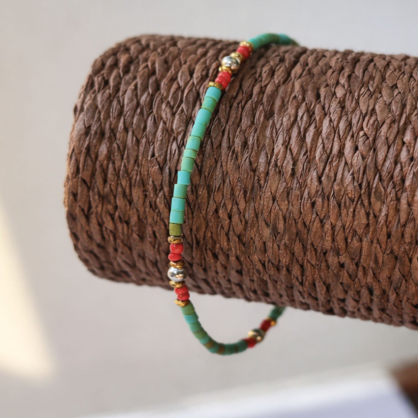 Nepalese Extra Fine Gem Bracelet - Turquoise Beads