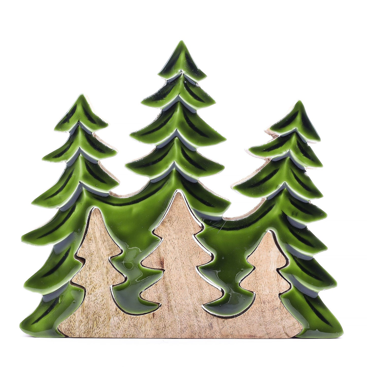 Lost in the Forrest -Three Trees 3D Wooden Decoration - 20x23cm