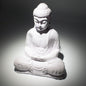 Meditation Buddha Lamp Lavender Crackle - Oval Stand