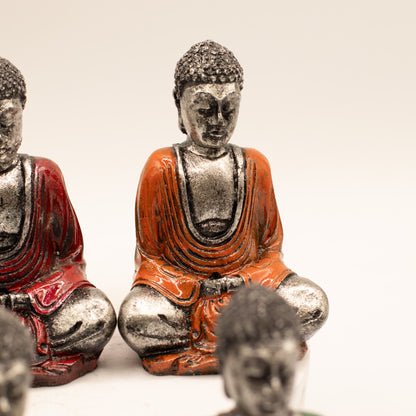 Silver Mini Buddha (Assorted Colours)