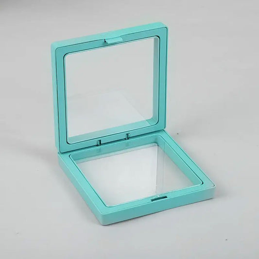Medium 3D Floating Frame Display 9x9cm - Teal