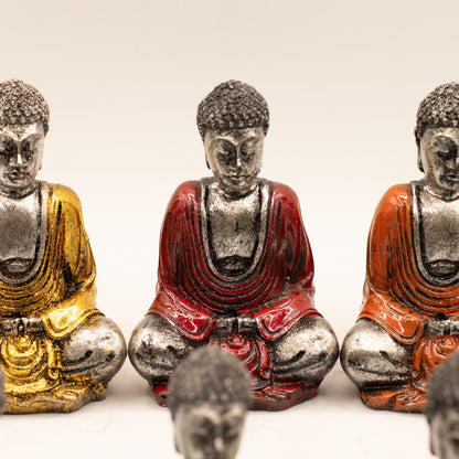 Silver Mini Buddha (Assorted Colours)