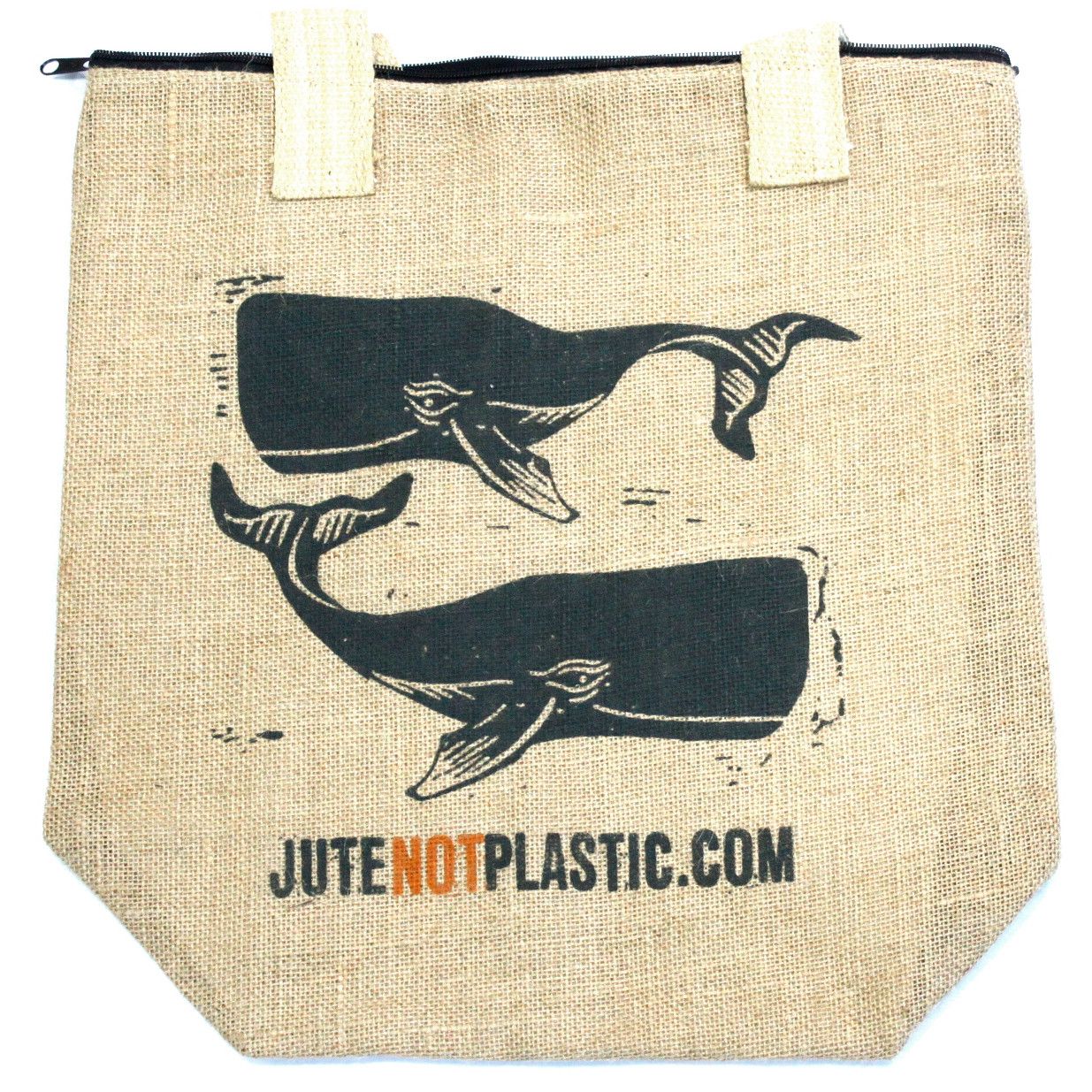 Two Whales - Eco Jute Bag