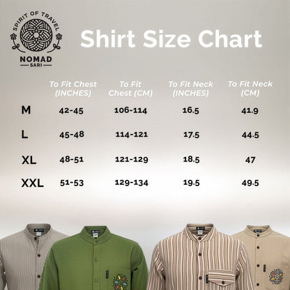 Nomad Sari Kathmandu Shirt - Forest Green - XL