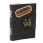 Leather Black Confessions with Lock Notebook (18x13cm)