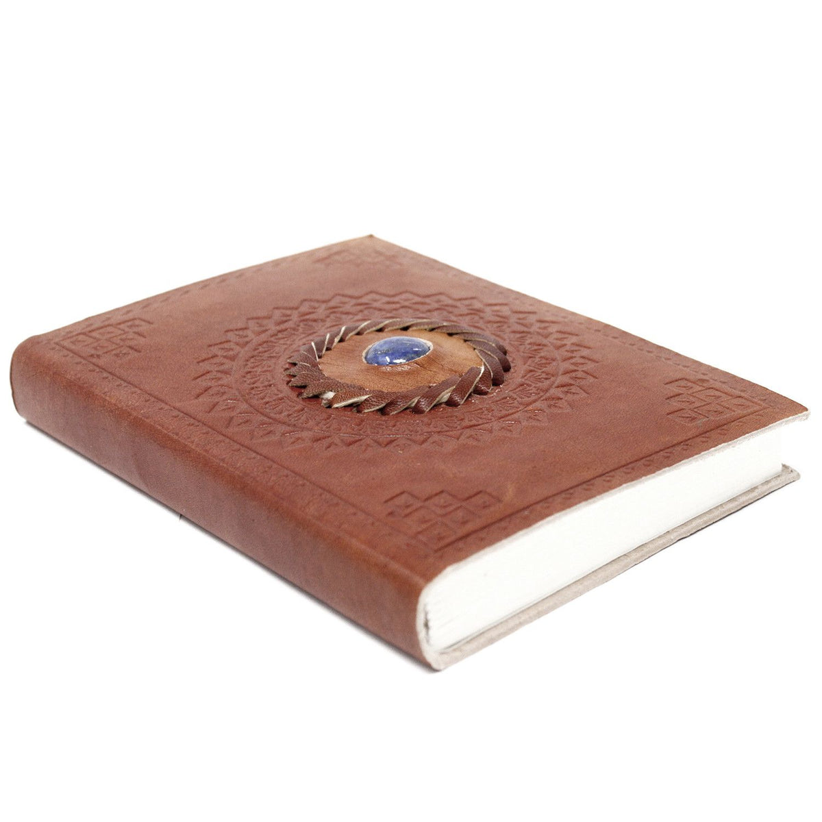 Leather Lapis Notebook (17x12cm)