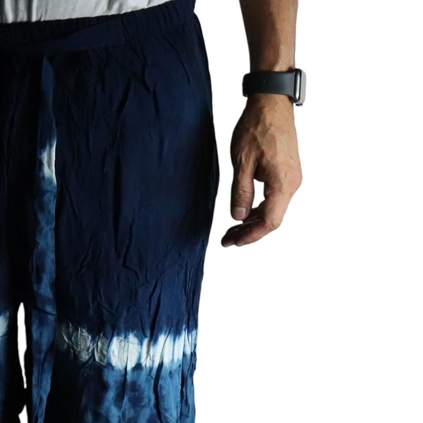 Japanese Style Lounge Pants - Teal & Orange - L