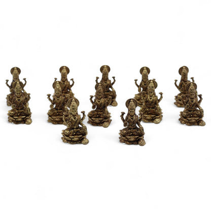 Brass Miniature Gods - Laxmi (11gms)  - 30mm