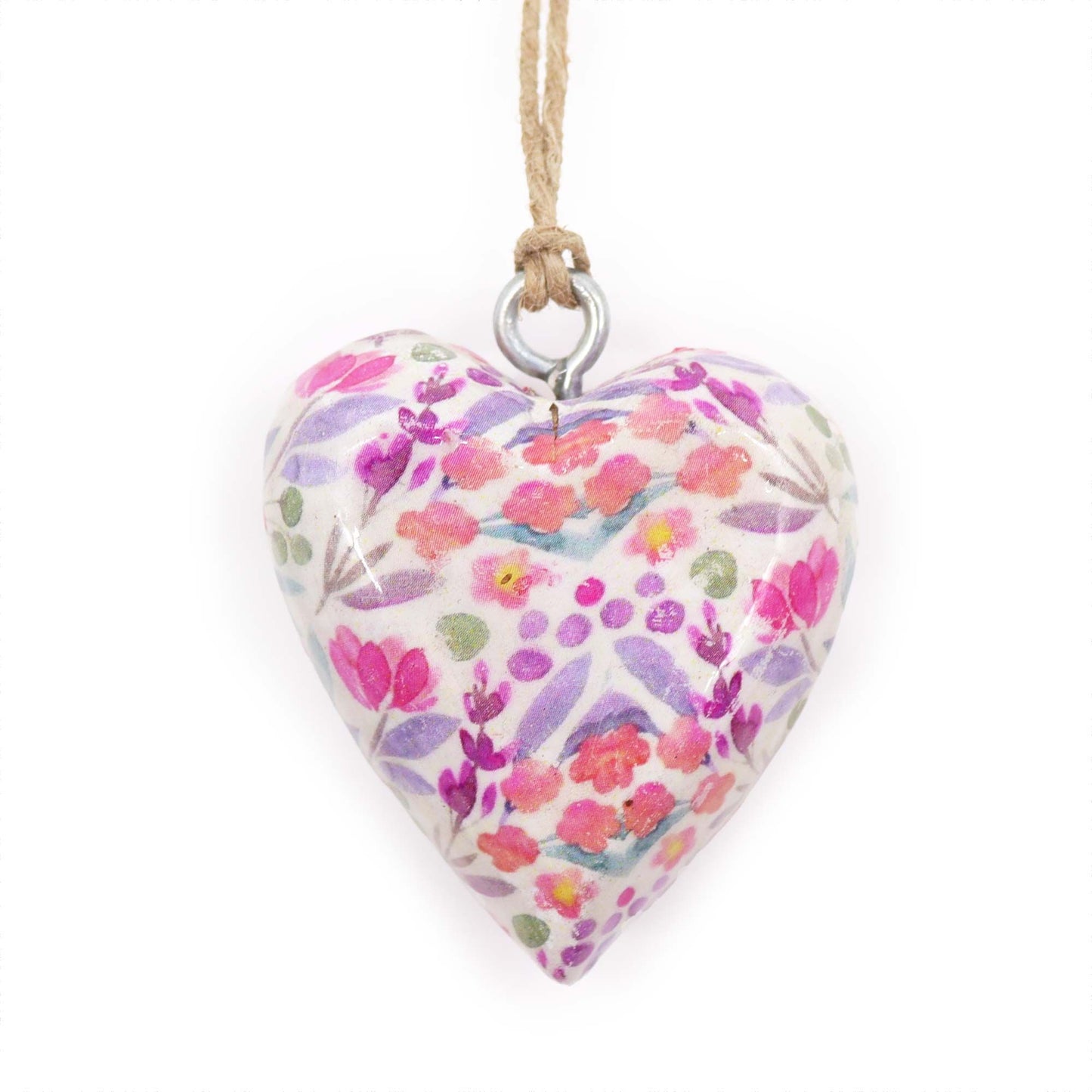Large Decor Wood Heart - Pretty Floral