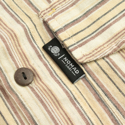 Nomad Sari Grandad Shirt - Brown Beige - Large