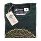 Nomad Sari Stonewashed Cotton T-Shirt – Mandala – Green – Small