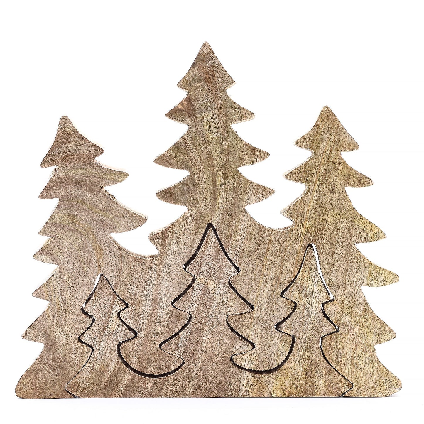 Lost in the Forrest -Three Trees 3D Wooden Decoration - 20x23cm