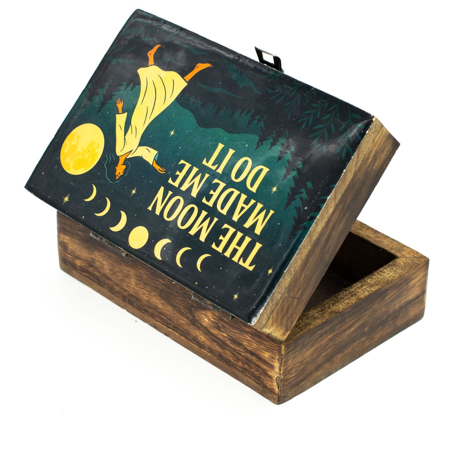 Medium Enamelled Box  - The Moon Made me Do It