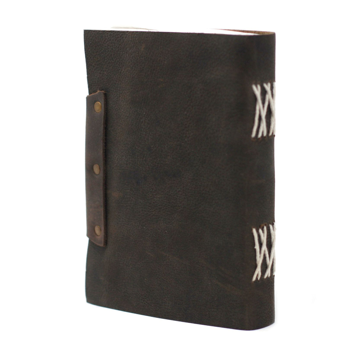 Leather Black Confessions with Lock Notebook (18x13cm)