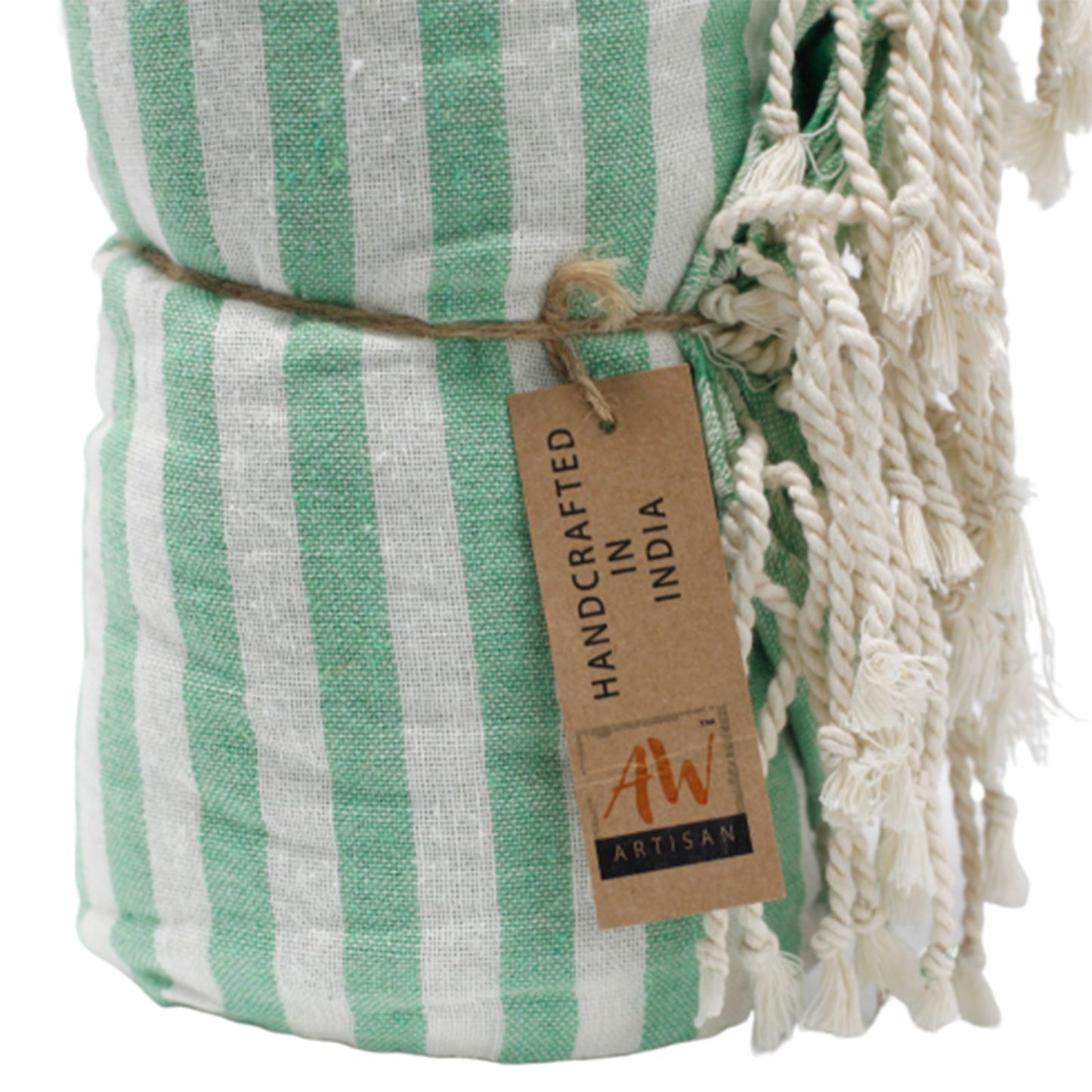 Cotton Pareo Towel - 100x180 cm - Picnic Green