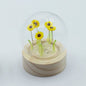 Floral Glow Garden Dome - 5 Sunflowers - LED Battery