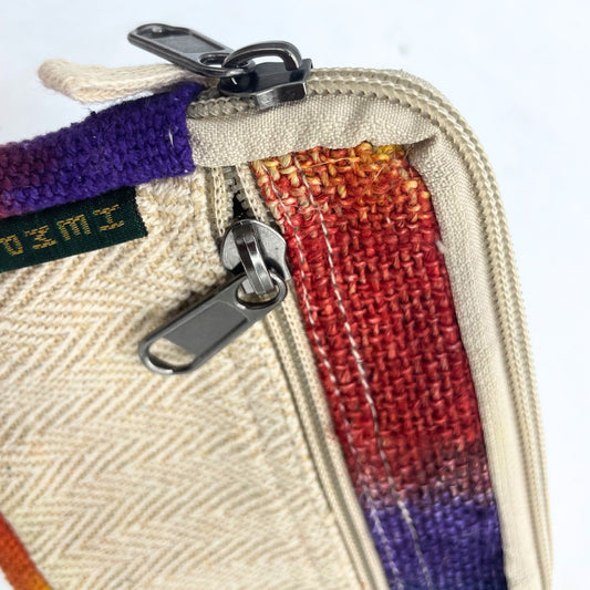 Tie-dye Hemp Square Pouch