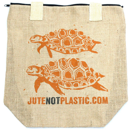 Two Turtles - Eco Jute Bag