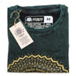 Nomad Sari Stonewashed Cotton T-Shirt - Mandala - Green - Medium