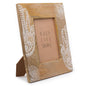 Large Mango Wood Picture Frame (for 13x18cm) 28x23x2cm - Hamsa - White