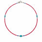 Nepalese Extra Fine Gem Necklace - Pink Coral & Turquoise Beads