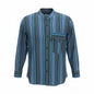 Nomad Sari Grandad Shirt - Turquoise - Medium