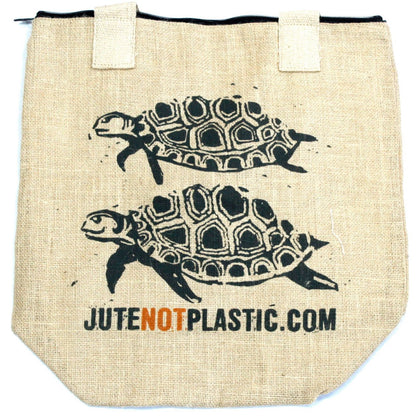 Two Turtles - Eco Jute Bag