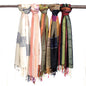 Lrg Indian Boho Scarves - 28x72in - Random Greens