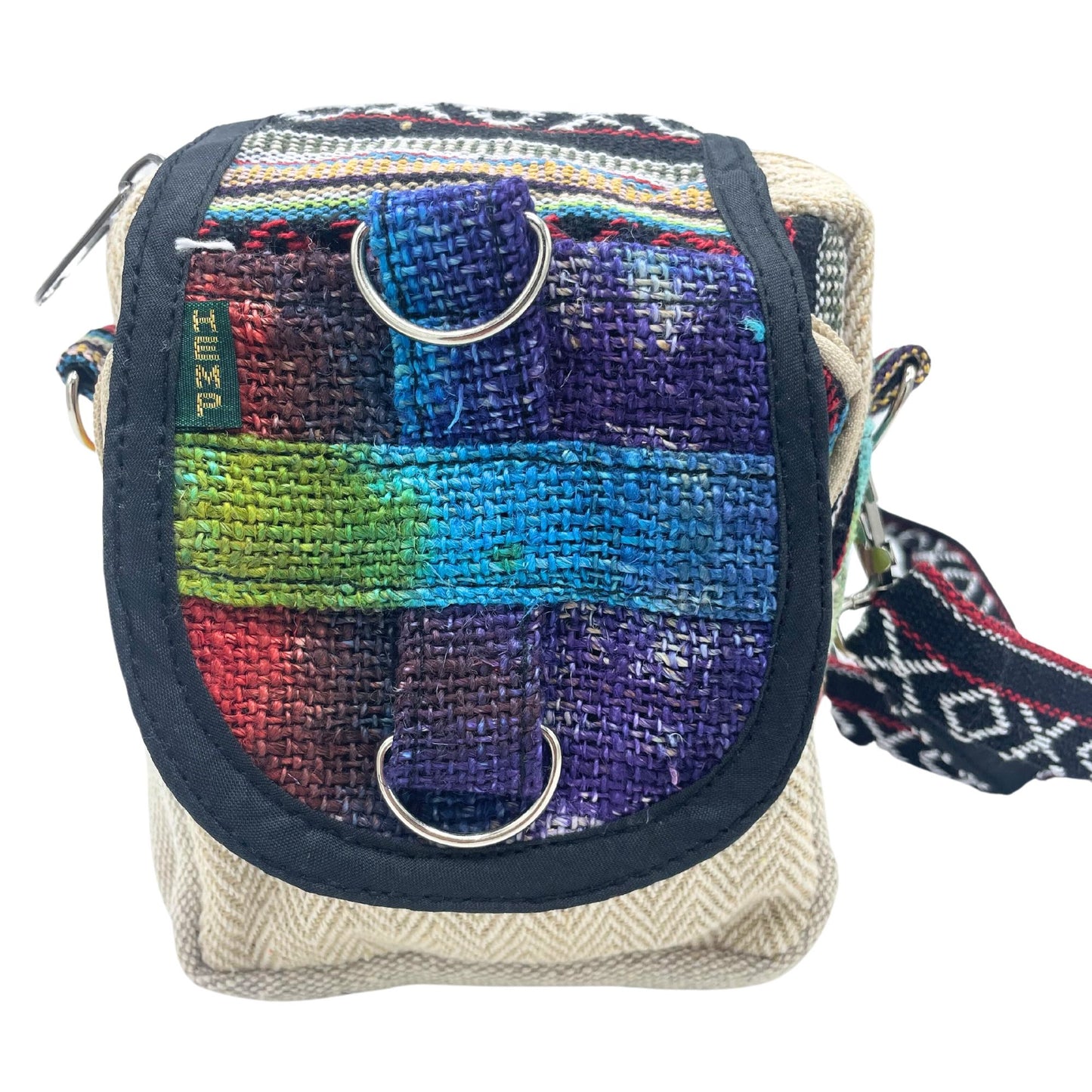 Tie-dye Hemp Messenger Bag
