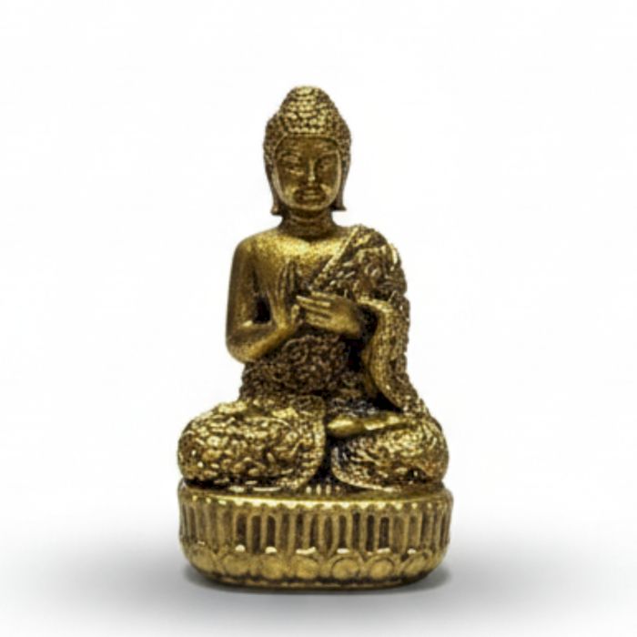 Brass Miniature Gods - Buddha (17gms)  - 34mm
