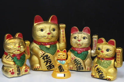Large Gold Money Cat