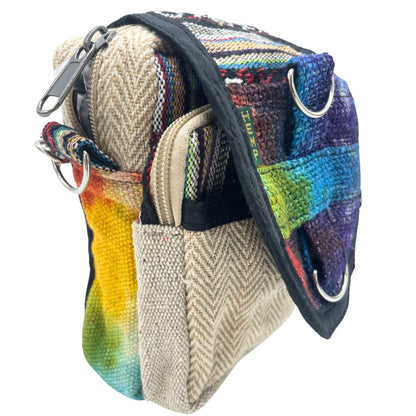 Tie-dye Hemp Messenger Bag