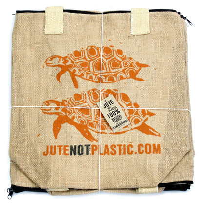 Two Turtles - Eco Jute Bag