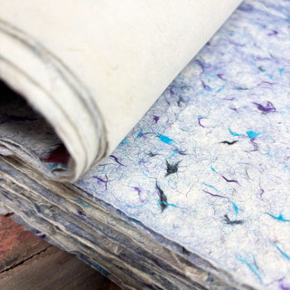 Lokta Craft & Wrapping Paper 51x76cm - Blue Cotton