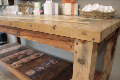 A&C 2.2m Standard Table with top shelf