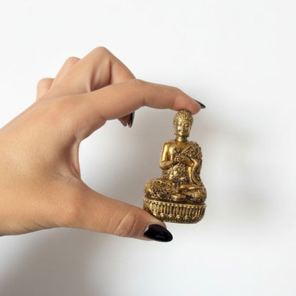 Brass Miniature Gods - Buddha (110gms)  - 76mm