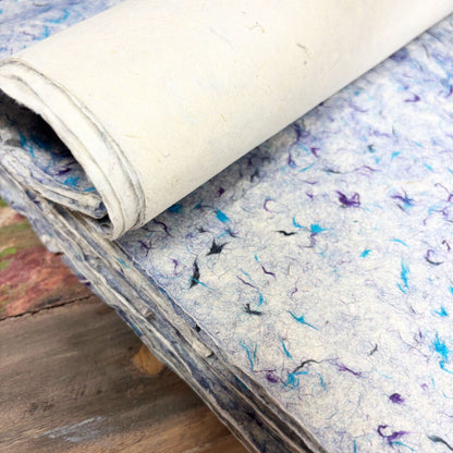 Lokta Craft & Wrapping Paper 51x76cm - Blue Cotton