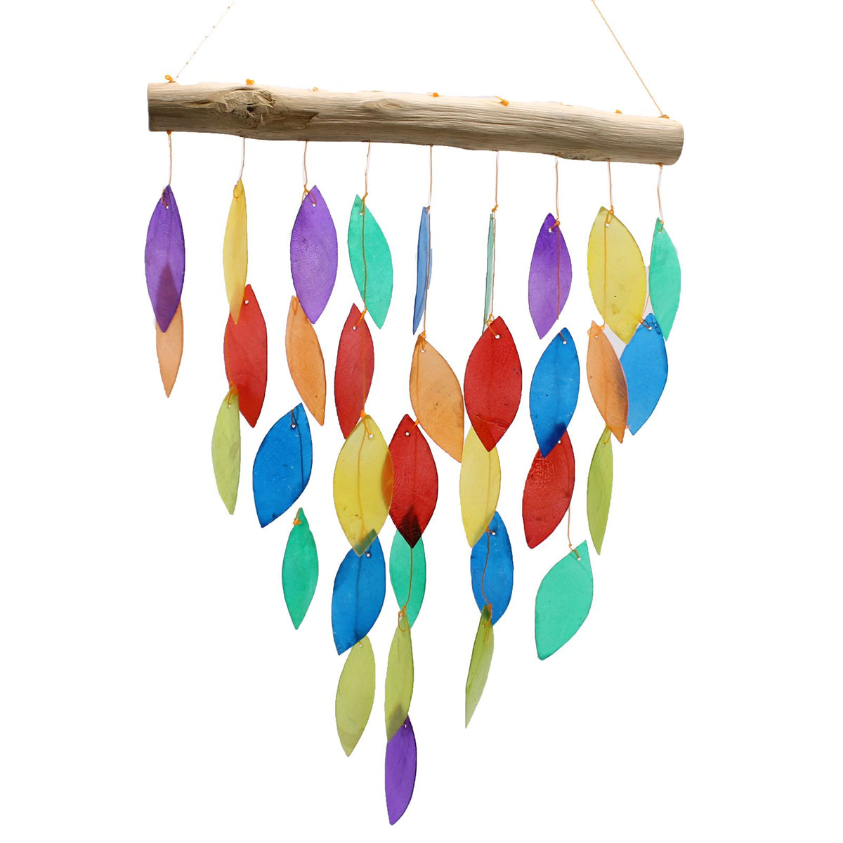 Rainbow Leaf Capiz Chime