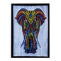 Hand-brushed Cotton Wall Art - Elephant