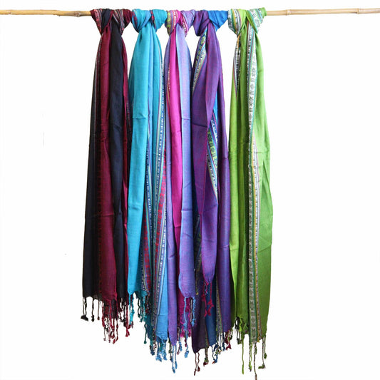 Varanasi Scarves - 22x72in - Passion Purple