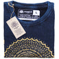 Nomad Sari Stonewashed Cotton T-Shirt – Mandala – Blue – Large