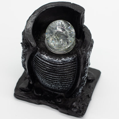 Tabletop Water Feature -15x13x20cm - Water Pot & Crystal Ball