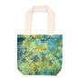 Tie-Dye Cotton Bag (6oz) - 38x42x12cm -  Mandela - Green/Blue - Natural Handle