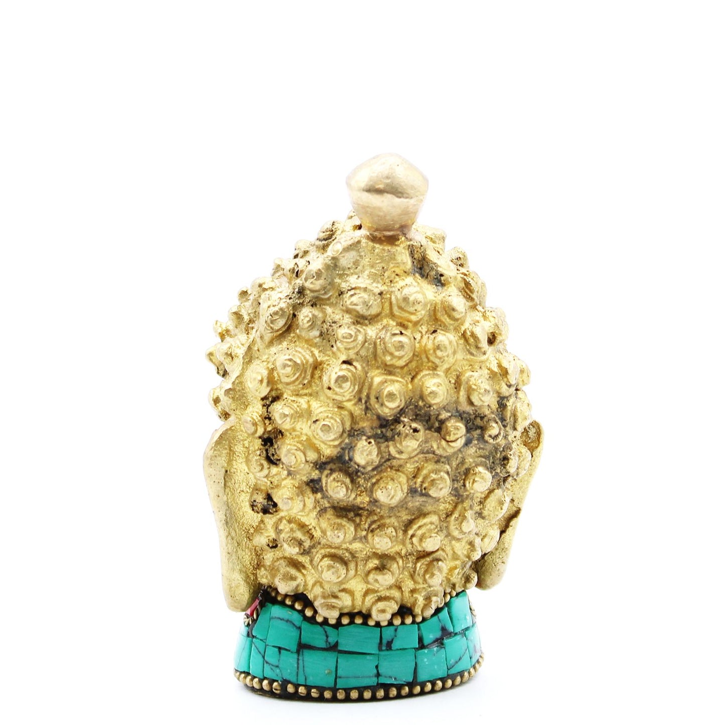 Brass Buddha Figure - Medium Head - 8 cm
