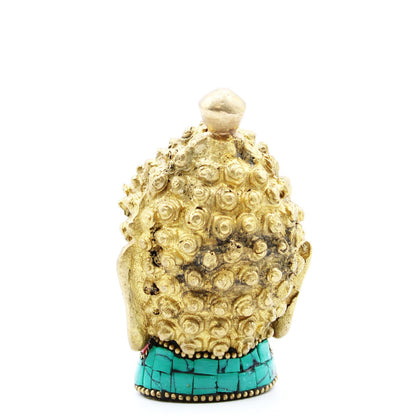 Brass Buddha Figure - Medium Head - 8 cm