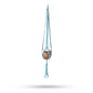 Macrame Pot Holder Classic - Powder Blue Medium Pot