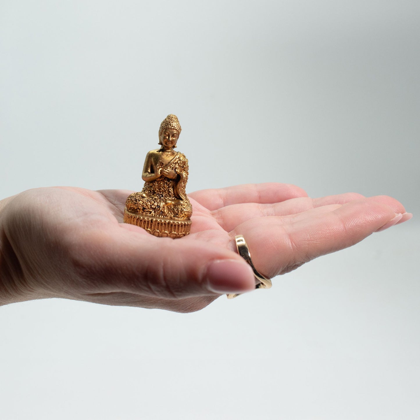 Brass Miniature Gods - Buddha (60gms)  - 48mm